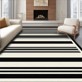 Festive Horizontal Bands Entrance Welcome(Black)