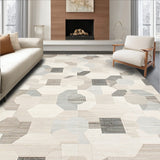 Geometric Octagon Modern Beige(Beige)