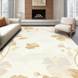 Beige Hues Corner Abstract Floral Design for Kitchen(Beige)