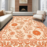 Feathered Garden Vintage Inspired Artistic (Orange)