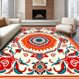 Sunburst Floral Medallion Artistry (Orange) - ODIKA