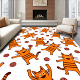 Charming Tabby Parade Whimsical Decorative Artwork(Orange)