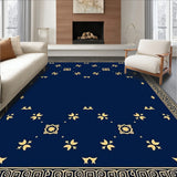 Minimalist Nordic Starburst with Subtle Interlocking Festive Detailing(Blue)
