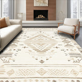 Briar Beige Area Minimalist Tribal Design Neutral Geometric(Beige)