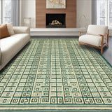 Beige Green Geometric Area Machine(Gray)