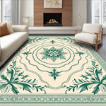 Vintage Botanical Medallion with Interlocking Vine Motifs (Ivory) - ODIKA