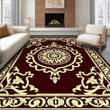 Classic Medallion Scrollwork Design with Filigree Motifs(Brown)