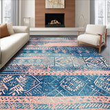 Ultra Soft Area Rug, Non Slip, Stain Resistant, Washable Area Rugs for Living Room, Bedroom, Trendy Pastel Girls Room Machine Washable Carpet(Blue)