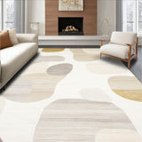Abstract Ivory Beige High Traffic Area Design(Beige)