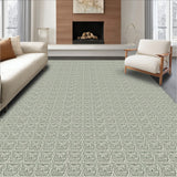Hexagonal Honeycomb Lattice with Botanical Accent Fills(Gray)