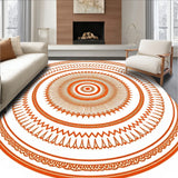 Starburst Medallion with Intricate Radial Ornamental (Orange) - ODIKA