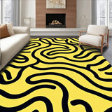 Spiral Whimsical Modern Decorative Artistic (Yellow)