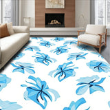 Abstract Cloudburst Interlocking with Subtle Accents(Blue)
