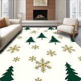 Festive Pine Tree Holiday Accent(White)