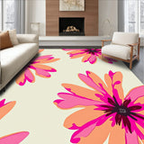 Watercolor Bloom Burst with Abstract Petals(Beige)