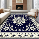 Celestial Horizon Medallion with Ornate Border Frame Design(Blue)