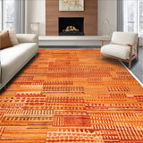 Ultra Soft Area Rug, Non Slip, Stain Resistant, Washable Area Rugs for Living Room, Bedroom, Fluffy Shaggy Plush(Orange)