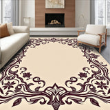 Classic Damask Scroll with Flourishing Vinework and Baroque Details(Beige)