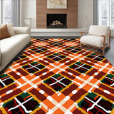 Autumn Tartan Interlocking Lattice(Orange)