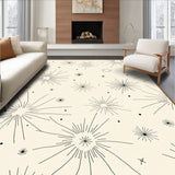 Celestial Constellation Starburst with Radiating Points Design(Beige)