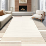 Beige & Cream Area Modern Minimalist Design(Beige)