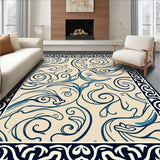 Oceanic Wave Motif Traditional(Beige)