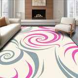 Dreamy Swirl Abstract Wavy Aesthetic Contemporary Luxurious (Pink)