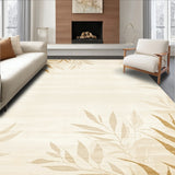 Sandstone Beige Leaf Silhouette for Nursery and Baby Activity(Beige)