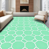 Hexagonal Honeycomb Tessellation Modern Accent(Green)