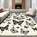 Victorian Insect Botanical Specimen Display Art Print (Black)