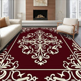 Ornate Damask Baroque Style Holiday Elegance Interior(Brown)