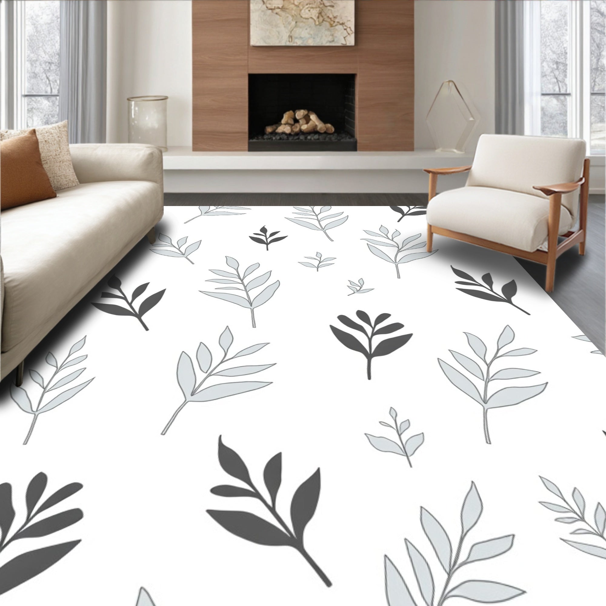 Botanical Entryway Barrier (White) - ODIKA