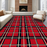 Joyful Yuletide Tartan Seasonal Entrance Greeting(Red)