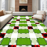 Yuletide Celebration Plaid with Cheerful Gingham Mosaic(Green)
