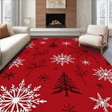 Frosty Wonderland Decorative Tapestry(Red)