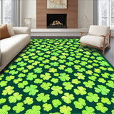 Modern Leafy Geometric Arrangement(Green)