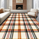 Tartan Inspired Decorative with Autumn Harvest Theme(Beige)