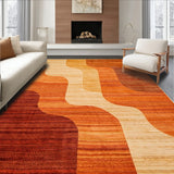 Harvest Time Abstract Area with Warm hues of Orange and Brown(Beige)