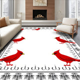 Cardinal Tapestry Machine Yuletide Floor Accent(Red)