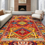 Artistic Colorful Patchwork Motif(Red)