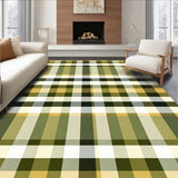 Tartan Inspired Checkerboard with Interlocking Blocks(Green)