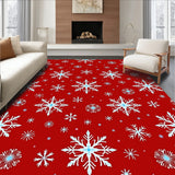 Festive Starlit Snowflake Interlocking Celebration(Red)