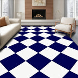 Gothic Monochrome Checkered Decorative Tapestry(White)