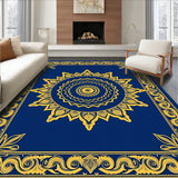 Elegant Swirl Medallion Artistic (Blue)