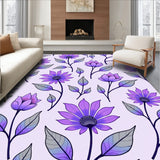 Enchanted Garden Blossom Floral Decorative Artistic (Purple)