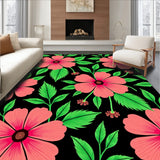 Tropical Hibiscus with Exotic Botanical Illustrations (Pink)