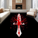 Knife Bloody Splatter Macabre Entrance(Black) - ODIKA