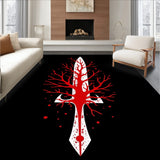 Knife Bloody Splatter Macabre Entrance(Black) - ODIKA