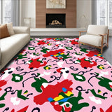 Festive Twinkle Featuring Playful Cat Silhouettes and Holiday Lights(Pink)