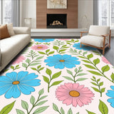 Chic Boho Blossom Arrangement with Whimsical Leaf Embellishments(Blue)